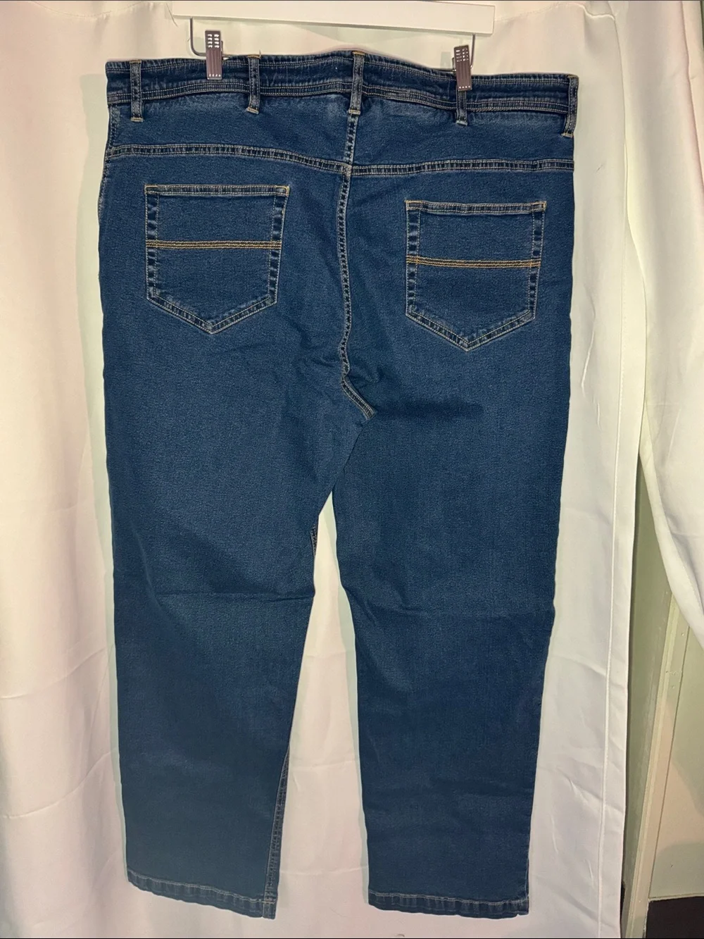 Duke Haband Classic Jeans Mens 42m Straight Leg Blue Denim Pants
